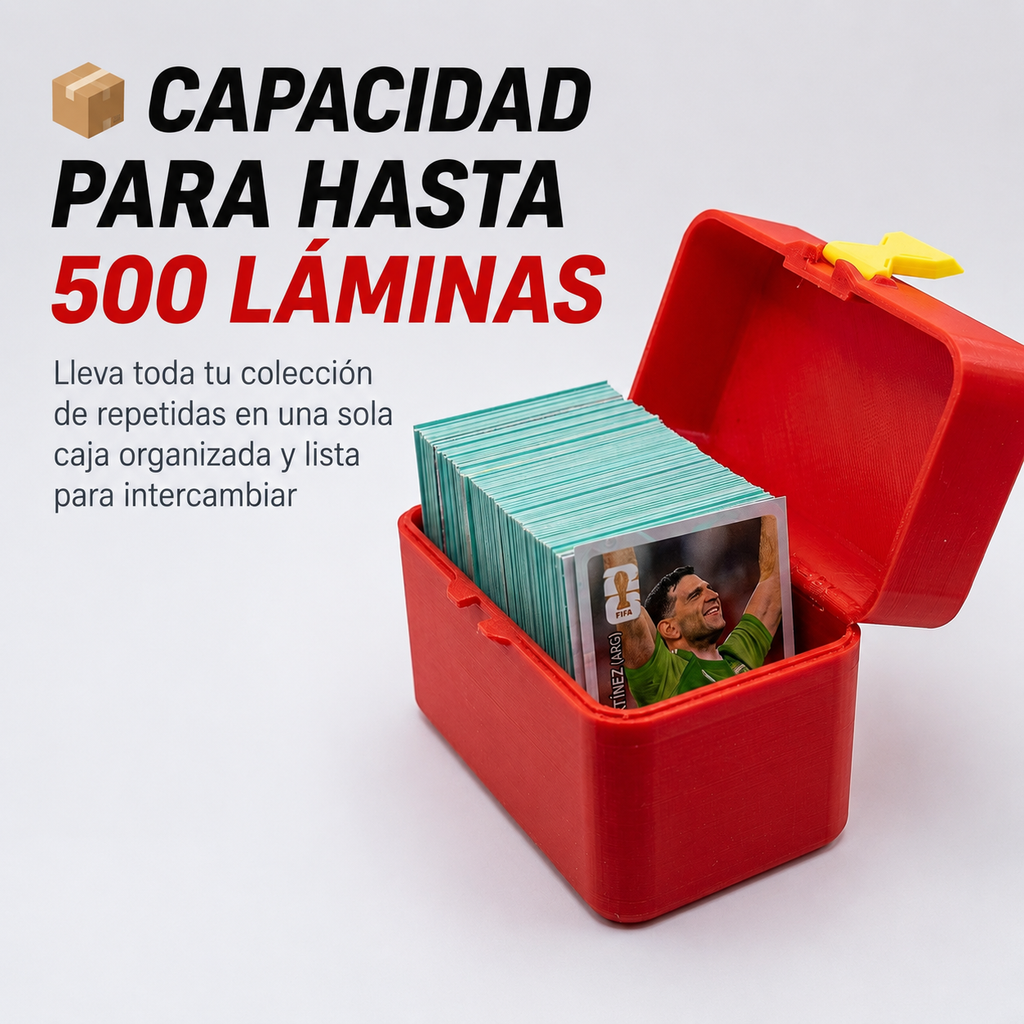 Caja Vertical para 500 Laminas Panini para búsqueda inteligente