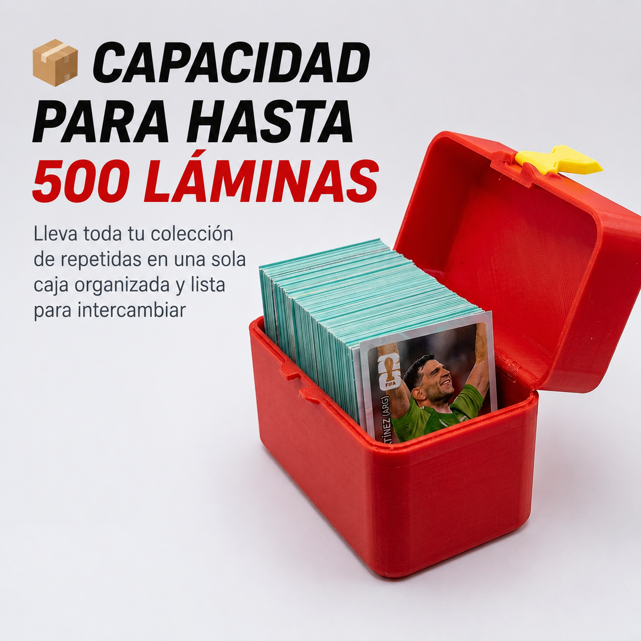Caja Vertical para 500 Laminas Panini para búsqueda inteligente