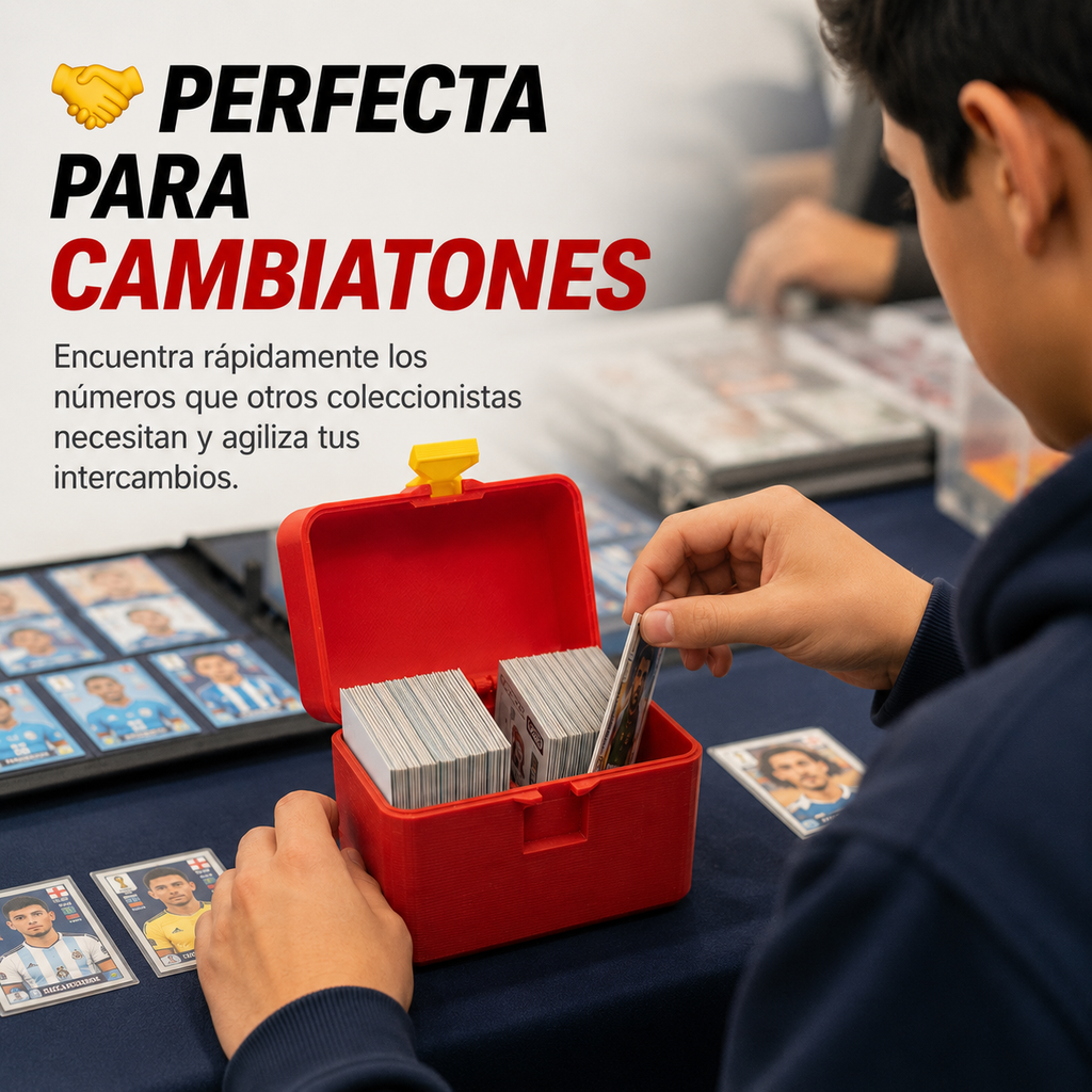 Caja Vertical para 500 Laminas Panini para búsqueda inteligente