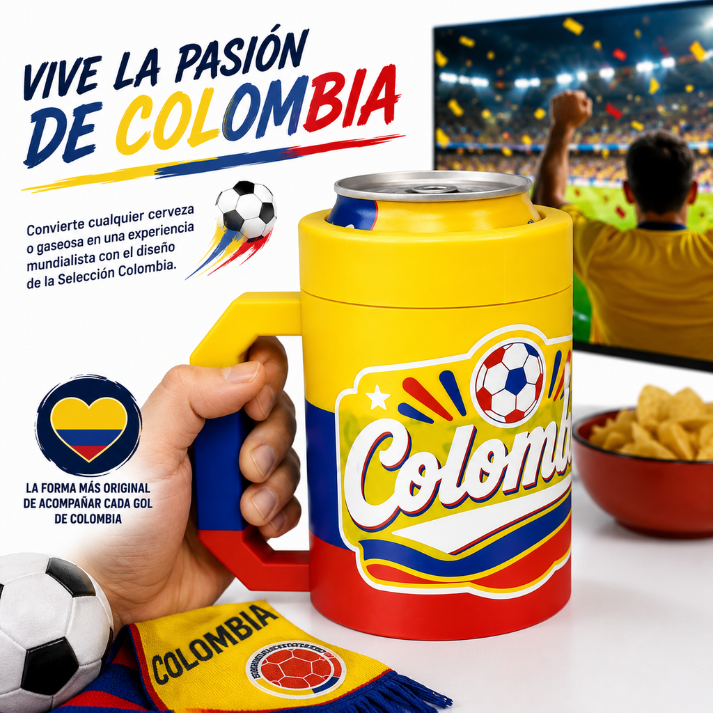 Portalata Cerveza Colombia Mundial 2026 Con Destapador