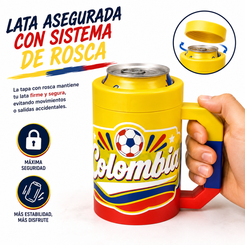 Portalata Cerveza Colombia Mundial 2026 Con Destapador