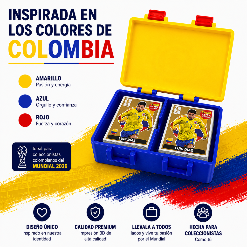 Caja doble para 400 láminas panini COLOMBIA