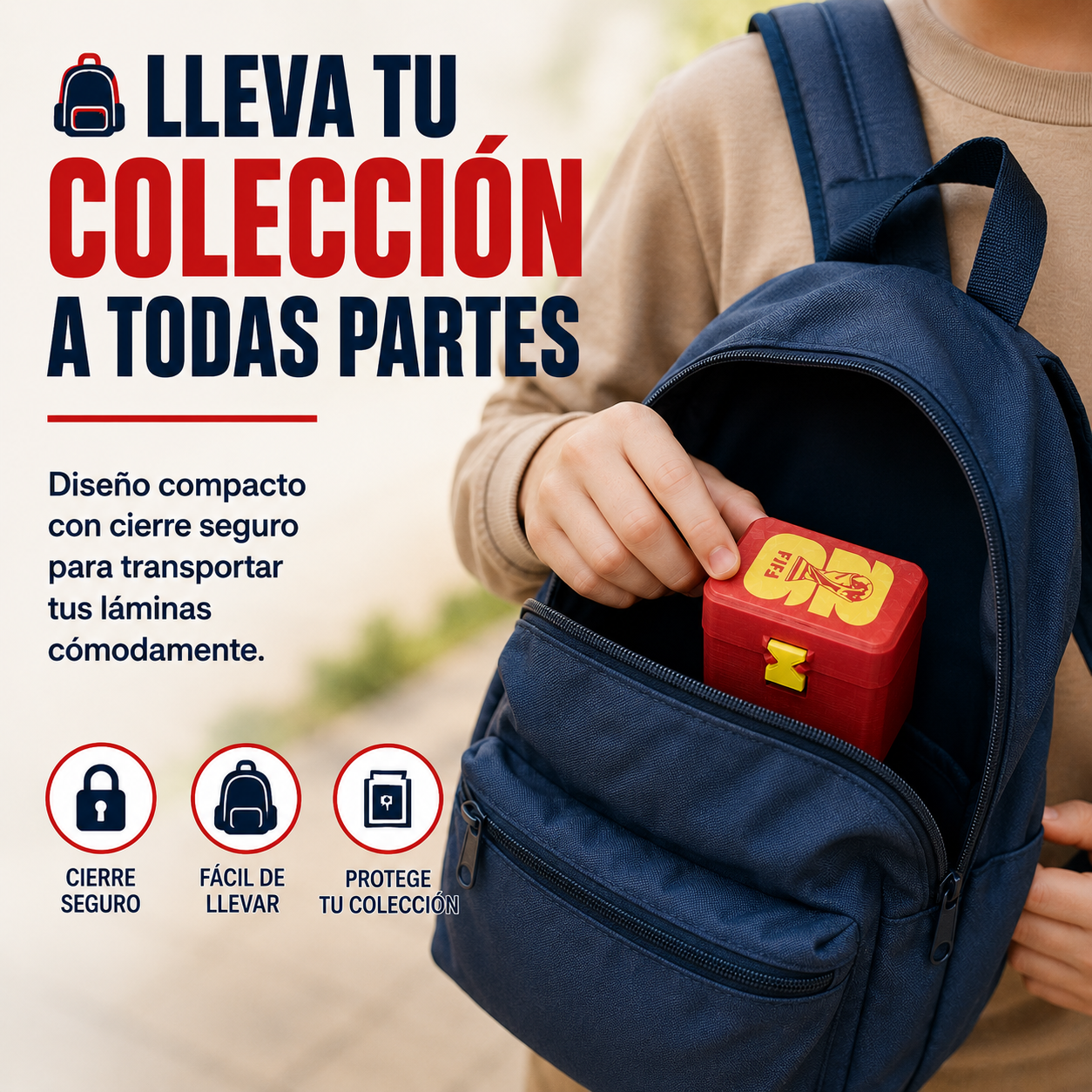 Caja Vertical para 500 Laminas Panini para búsqueda inteligente
