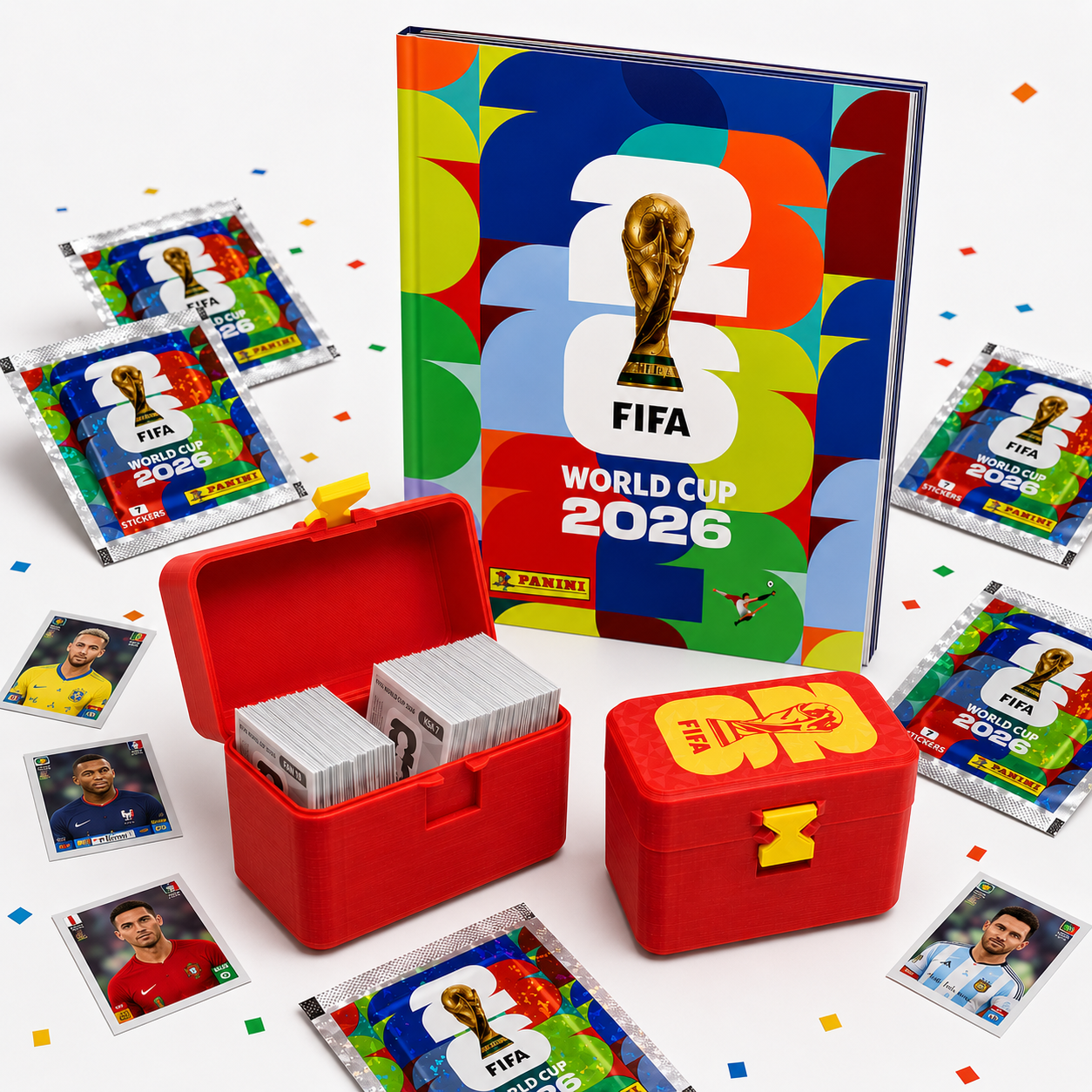 Caja Vertical para 500 Laminas Panini para búsqueda inteligente