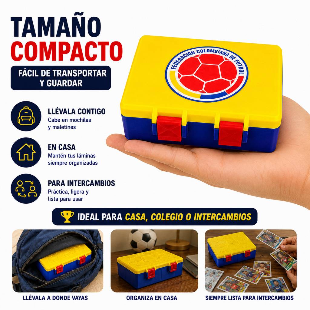 Caja doble para 400 láminas panini COLOMBIA