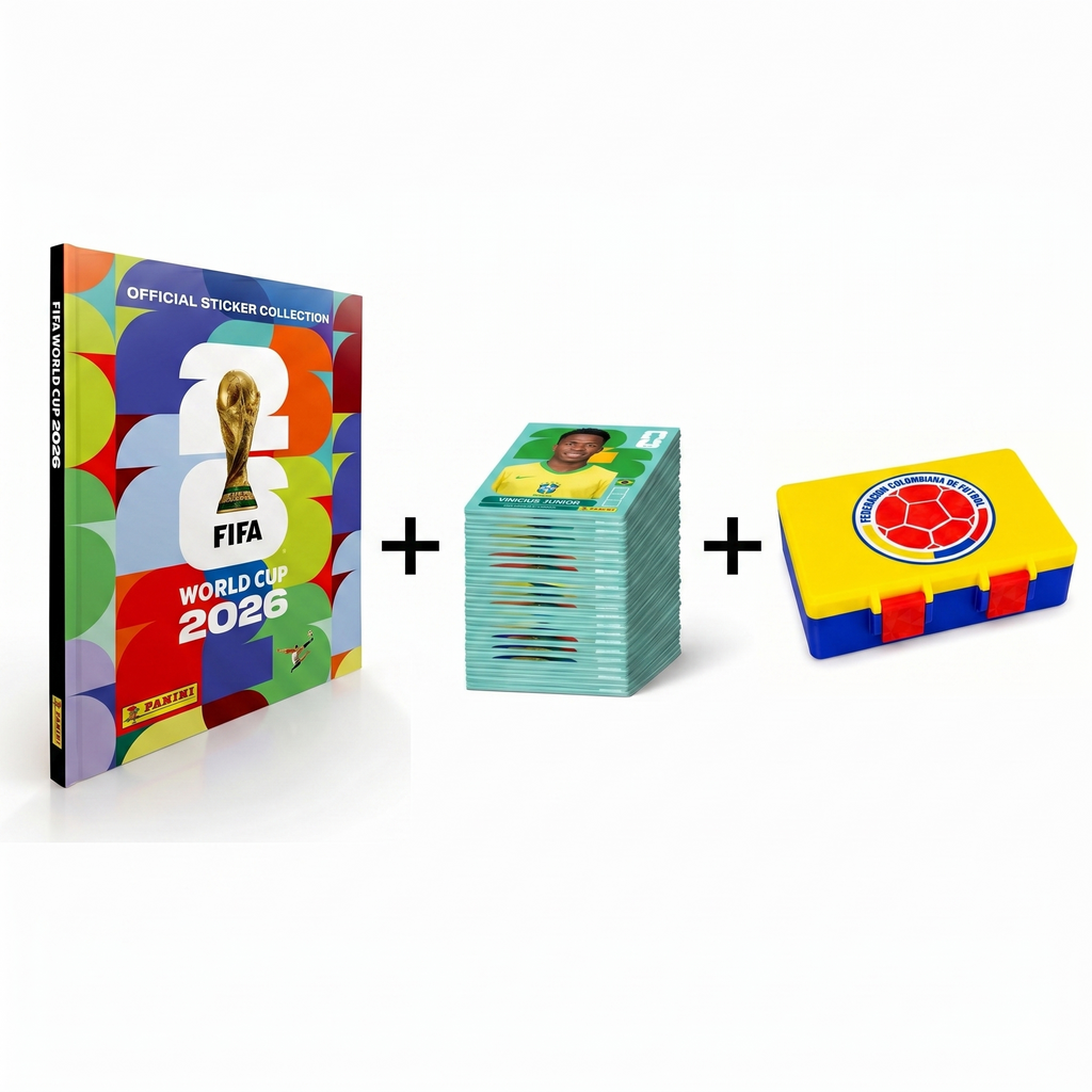 Album Panini Pasta Dura + 100 Laminas Sin Repetir + Caja para 500 láminas panini