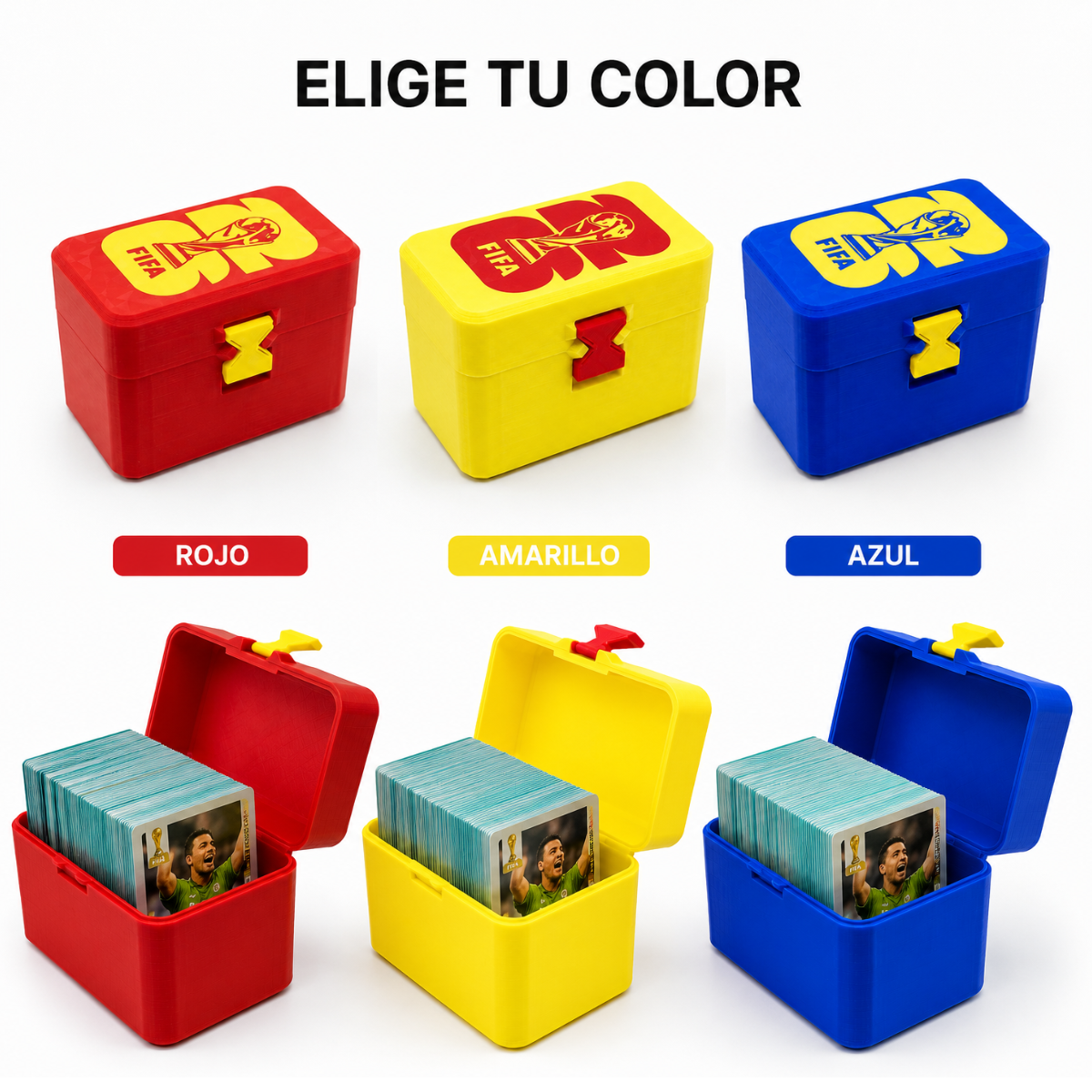 Caja Vertical para 500 Laminas Panini para búsqueda inteligente