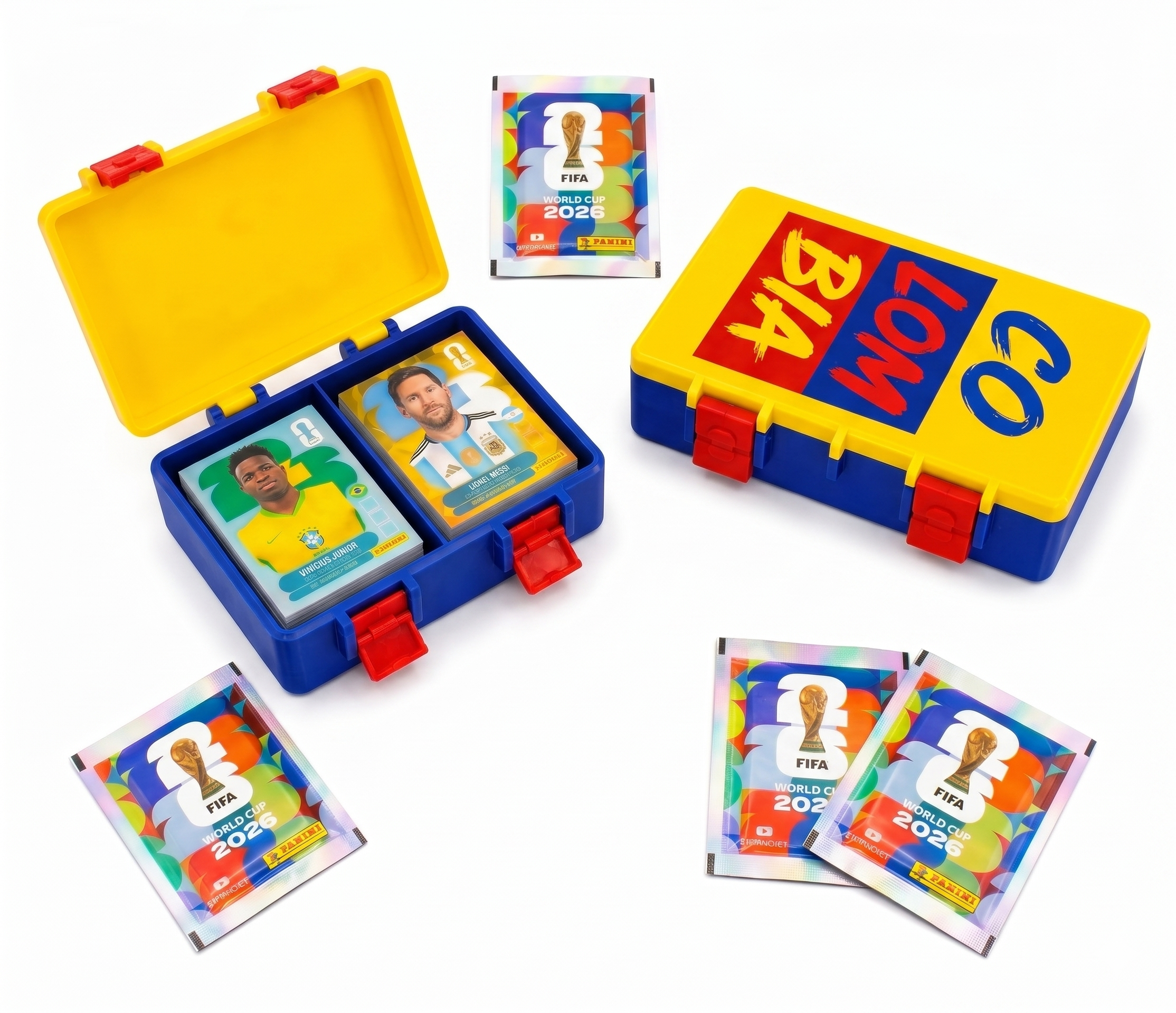 Caja doble para 400 láminas panini COLOMBIA