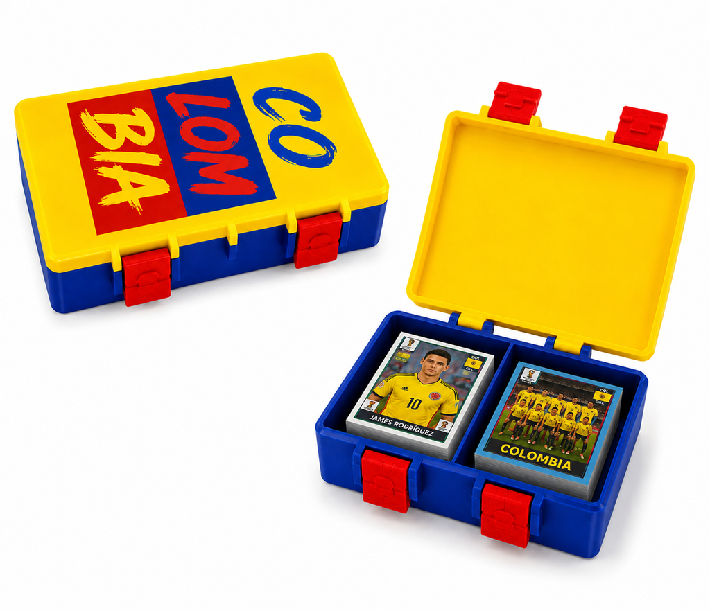 Caja doble para 400 láminas panini COLOMBIA
