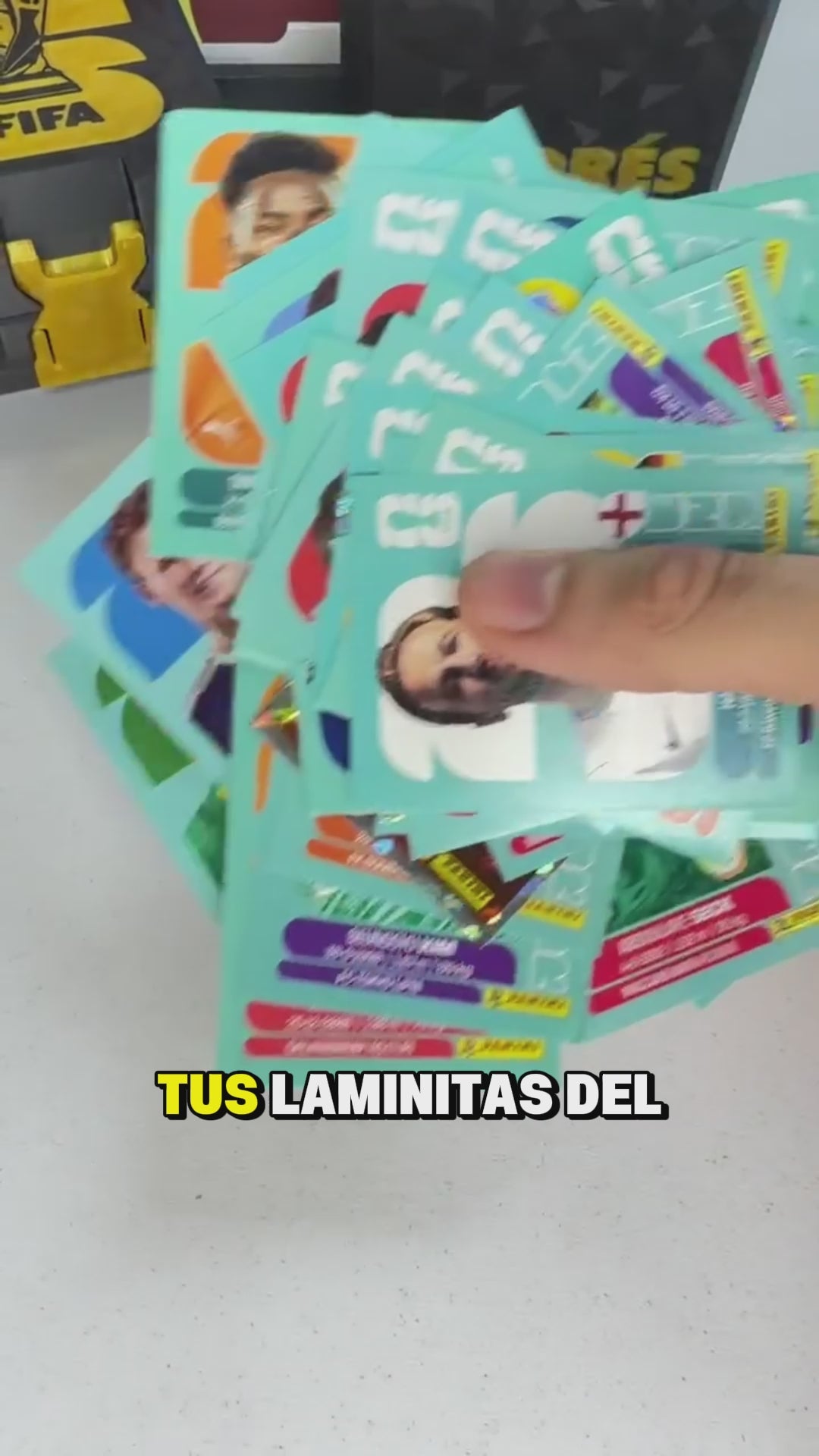Caja doble para 400 láminas panini COLOMBIA