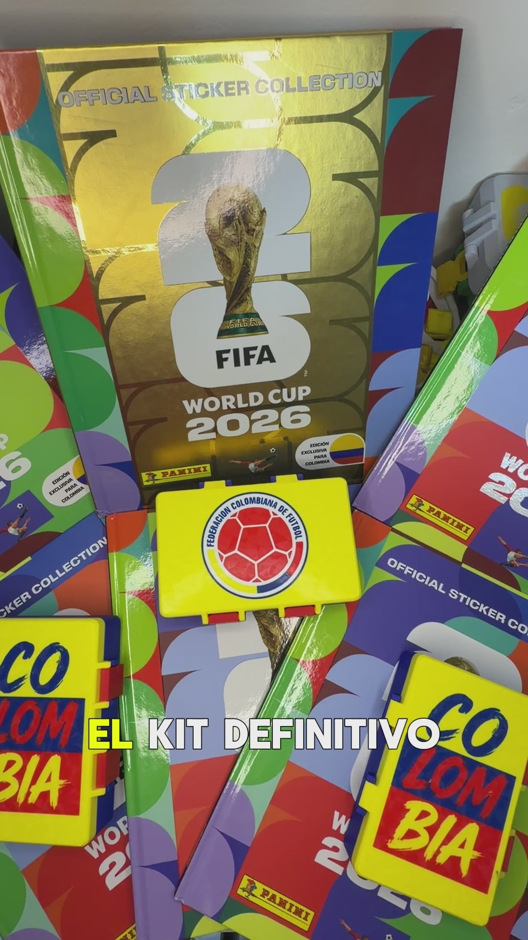 Album Panini Pasta Dura + 100 Laminas Sin Repetir + Caja para 500 láminas panini